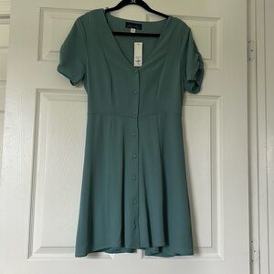 Francesca’s Sage Green Mini Dress